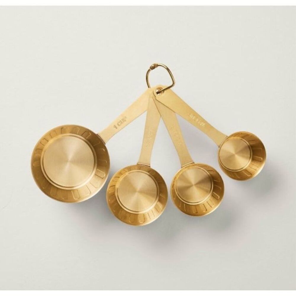 Hearth Hand Brass 4 Piece Measuring Cup Set